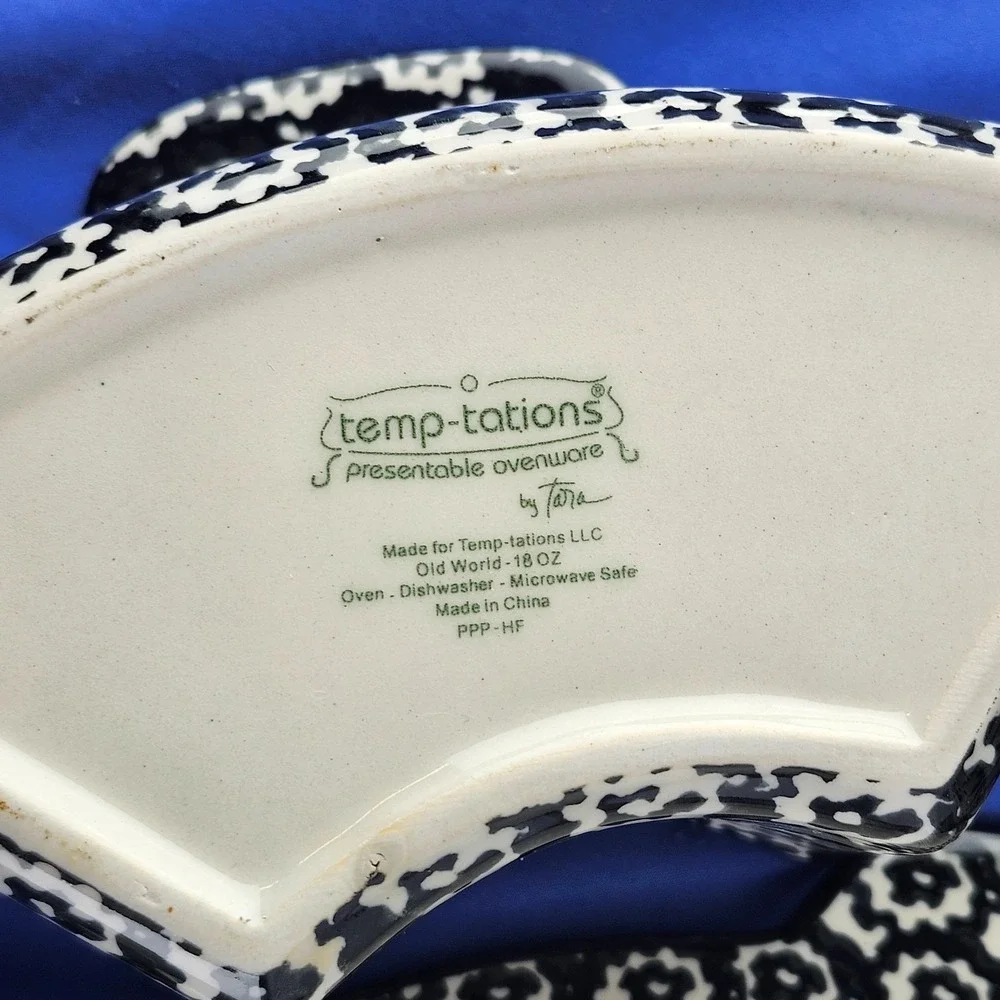 VTG Temptations Tara Ovenware Chip/Dip 6 Piece Serving Set Old World‎ Collection